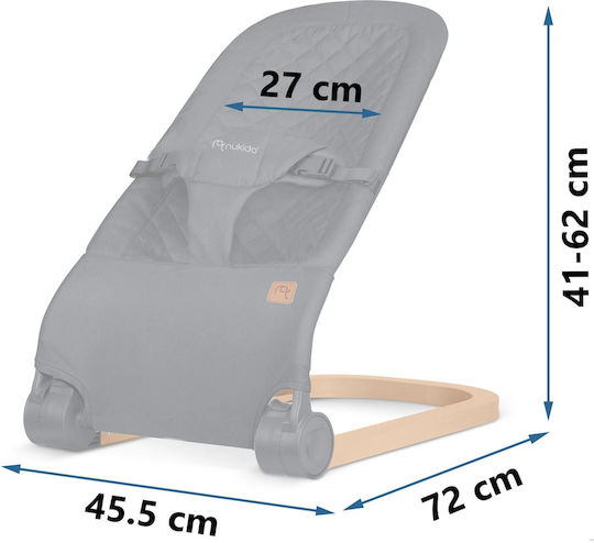 Nukido Manual Relax pentru Bebeluși Charcoal Gray pentru Copil până la 9kg