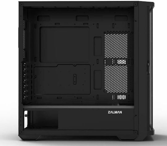 Zalman Z10 Plus Gaming Midi Tower Computer Case with Side Window and RGB Lighting Black
