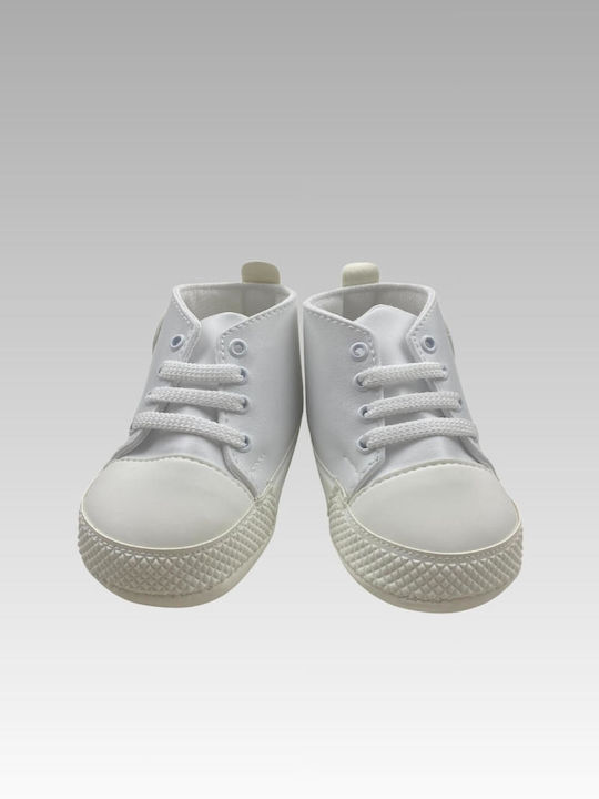 Esthisis Baby Sneakers Weiße Schnürsenkel F0360 Ecru