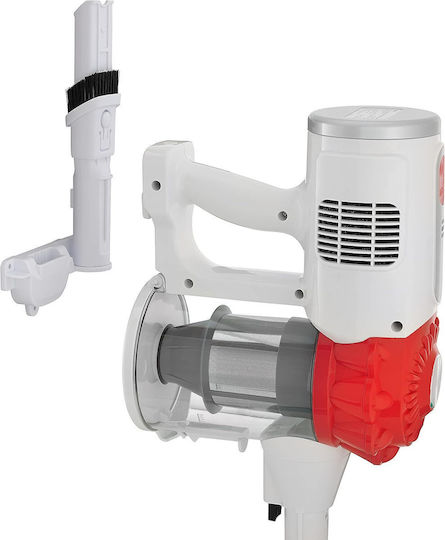 Zanussi ZHS-32802-RD Επαναφορτιζόμενη Σκούπα 2 σε 1 Stick & Χειρός 22.2V Κόκκινη/Ασημί