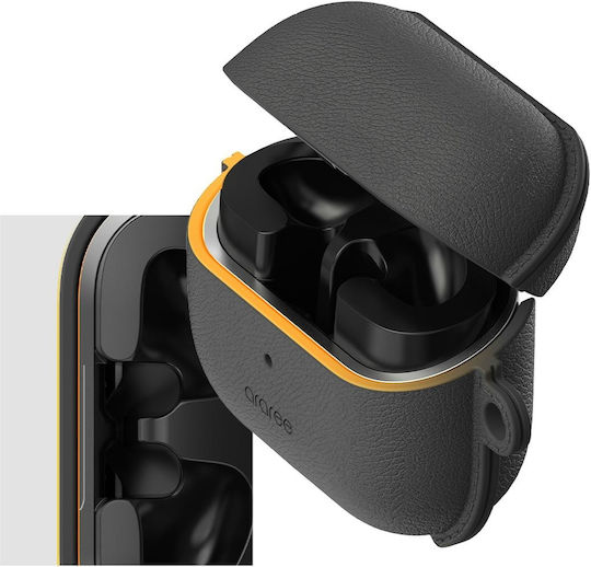 Araree Pops Hülle Silikon / Leder in Blau Farbe für Samsung Galaxy Buds 3 / 3 FE / 3 Pro