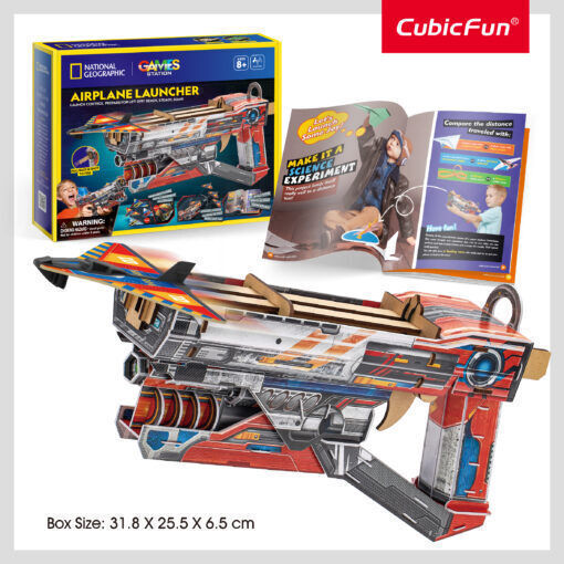 Cubic Fun Παιχνίδι Κατασκευών Χάρτινο Εκτοξευτής Αεροπλάνων – Stem – National Geographic για Παιδιά 8+ Ετών