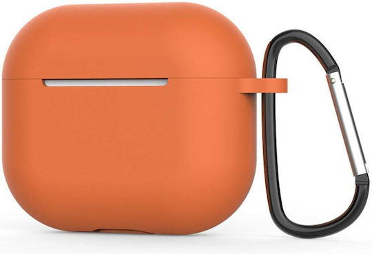 Techsuit Case Silicone in Orange color for Apple AirPods 4
