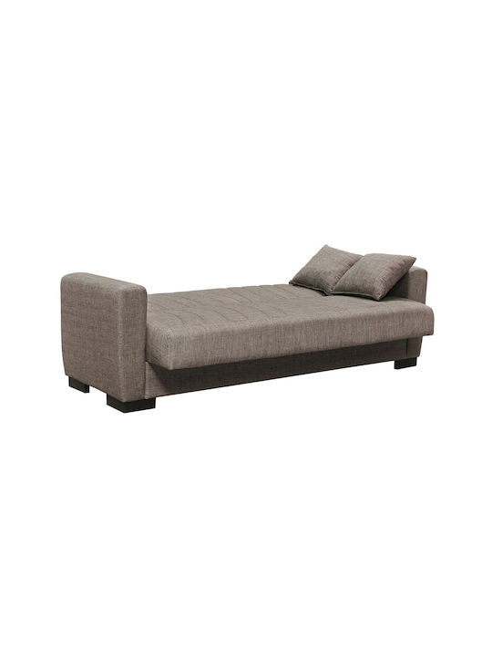 Galaxy Three-Seater Couch Bed with Storage Space Brown 210x78x78 cm E9938,2
