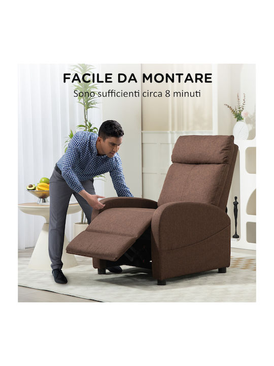Relax Armchair with Footstool Coffee 69x85x100cm