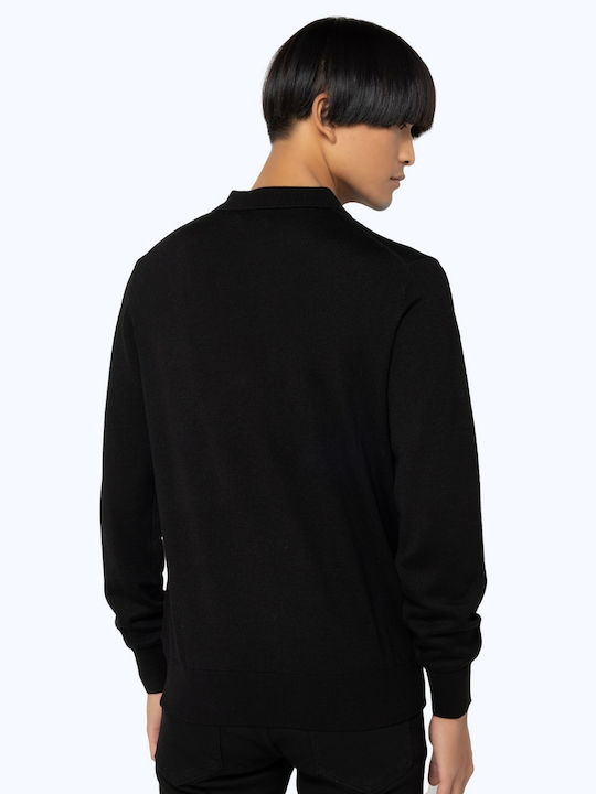 Polo Long Sleeve Sweater Black