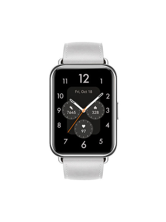 Natürlicher Lederarmband für Huawei Watch Fit 2