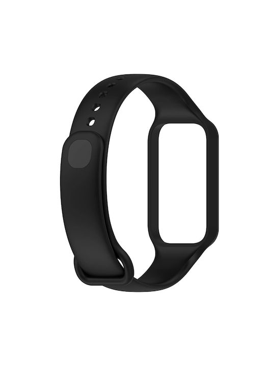 Best Accessories Strap Silicone Black Xiaomi Mi Band 8 Active Redmi Smart Band 2