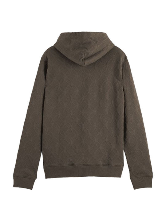 Scotch & Soda Sweatshirt with Hood coffee