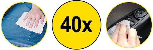 Dunlop Auto Cleaning Wet Wipes 40 Pcs