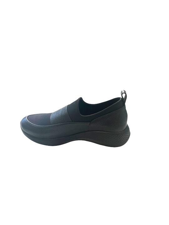 Women's Slip-On Leather Black