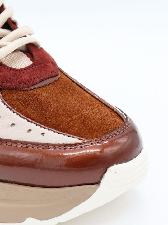Damen Sneakers Multicolor Beige / Burgundy / Brown