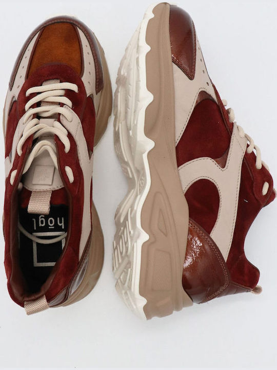 Damen Sneakers Multicolor Beige / Burgundy / Brown