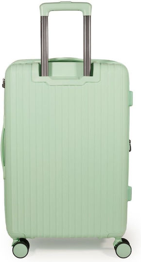 Cardinal Medium Travel Suitcase Hard Turquoise with 4 Wheels Height 68cm