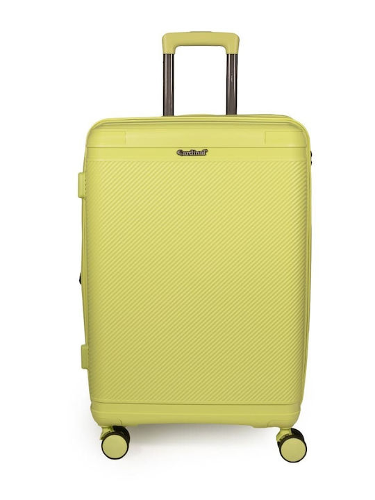 Cardinal Βαλίτσα Ταξιδίου Καμπίνας Σκληρή lemon yellow με 4 Ρόδες Ύψους 48εκ.