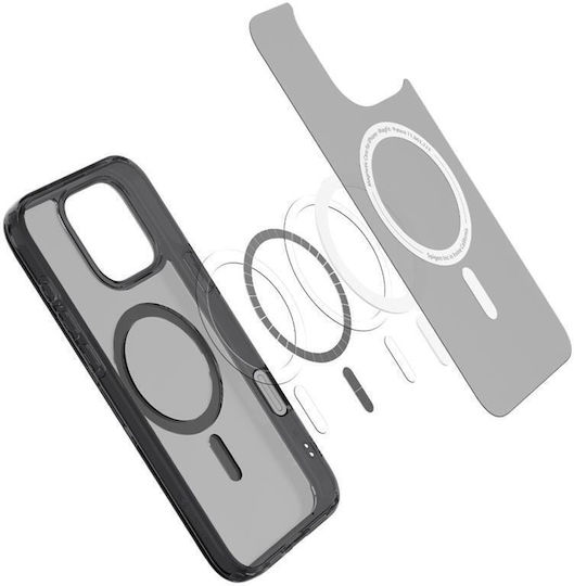 Spigen Ultra Hybrid T MagSafe Back Cover Πλαστικό 2mm Μαύρο (iPhone 16 Pro)