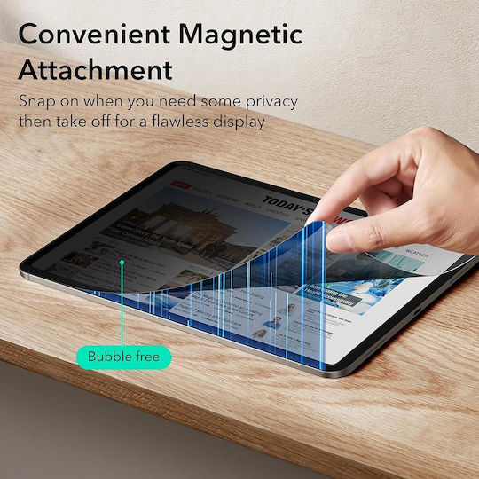 ESR Magnetic 0.33mm Privacy Screen Protector (iPad Pro 2024 / 2025 11") Μαύρο