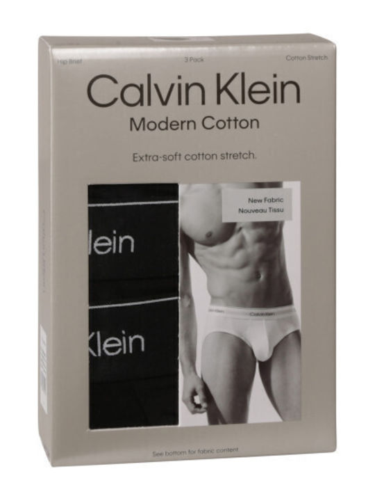 Calvin Klein Ανδρικά Σλιπ 3Pack Μαύρο