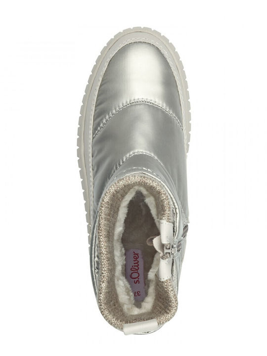 Women's Ankle Boots Platform Silver