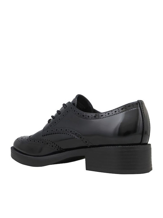 Herrenschuhe aus Lackleder Schwarz