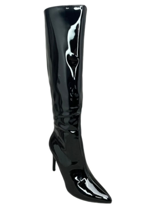 Smart Steps Women's Boots Patent Leather Black