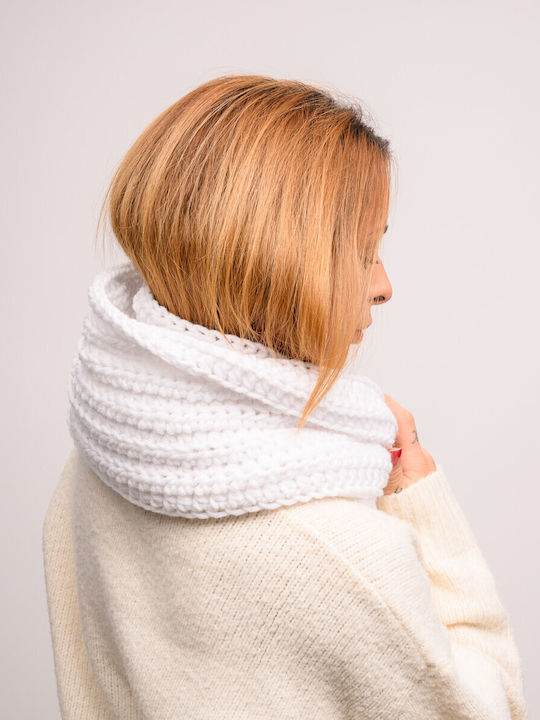 Women's Knitted Neck Warmer White