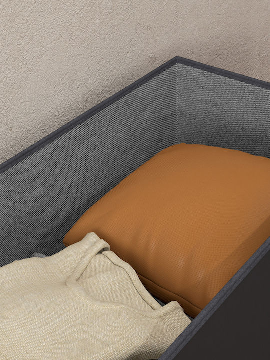 HomCom Ξύλινο Κουτί Αποθήκευσης με Καπάκι Μαύρο 76x38x38cm