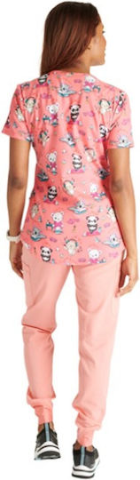 Cherokee Medizinische Bluse Rosa