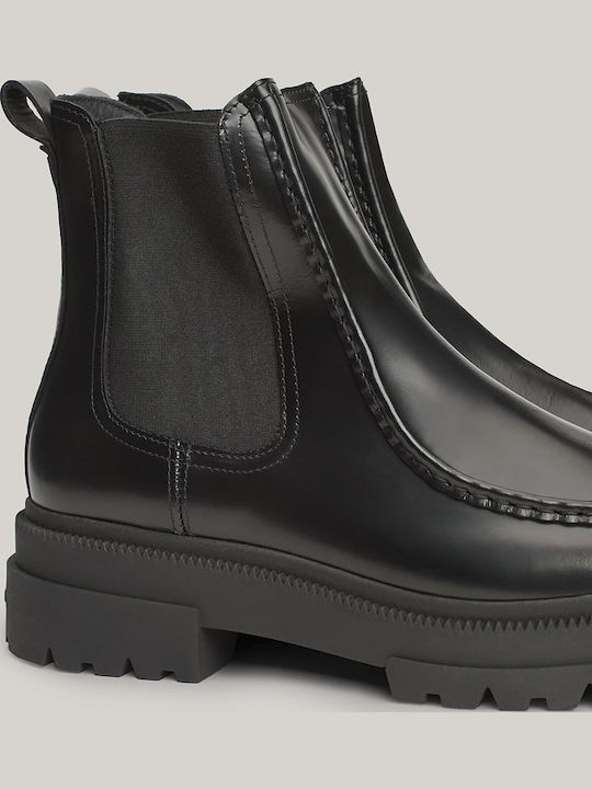 Leather Black Chelsea Boots