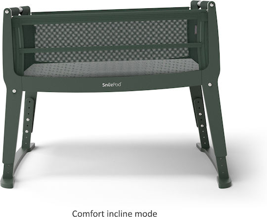 Snuz Cradle Snuzpod Studio with Mattress Green