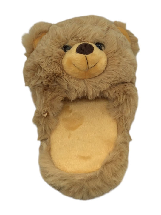 De Ticino I Women's Slippers with Animals Brown