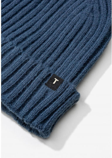 Beanie Masculin Căciulă Tricotat în culoarea Albastru