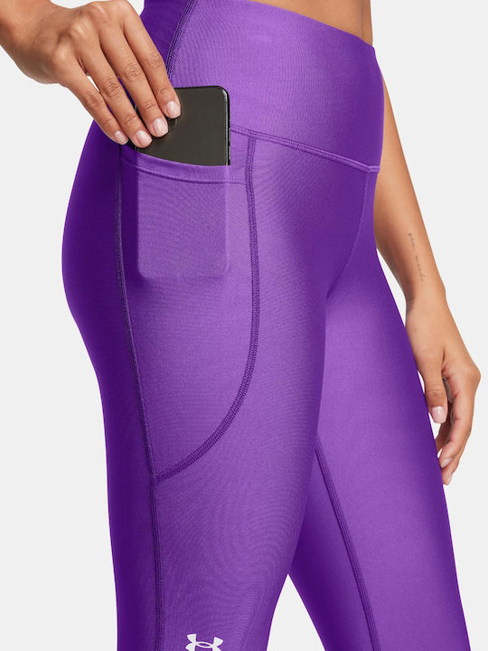Training Women's Cropped Firming High Waist Purple Leggings