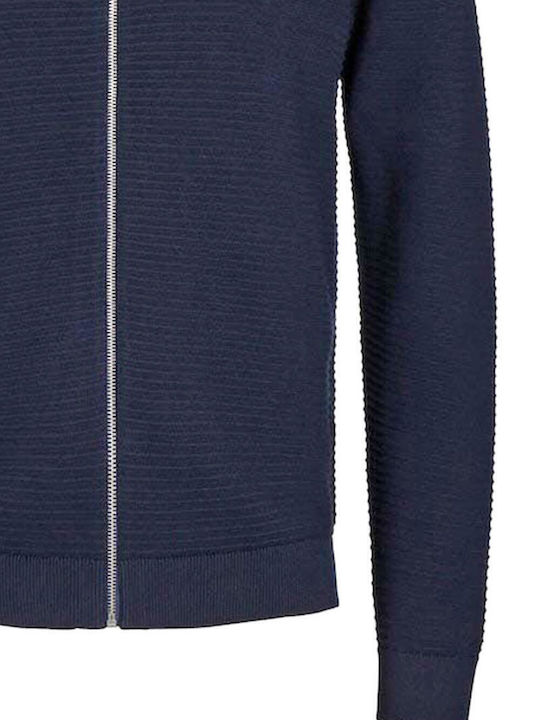 Men's Knitted Cardigan Sky Captain