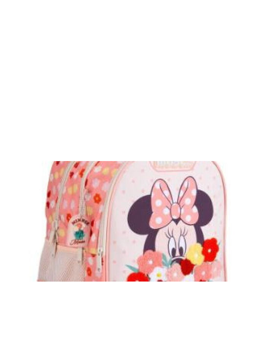 Minnie Mouse Σχολική Τσάντα Τρόλεϊ Δημοτικού Πολύχρωμη με Θήκη για Παγούρι 30lt