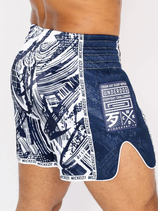 Wicked1 Shorts Kick/Thai-Boxen Blau