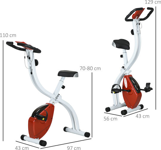 Sportnow A90-361V00RD Îndoire Bicicletă de exerciții în picioare Magnetic