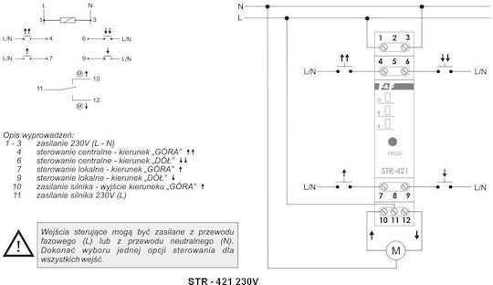 Two-button Roller Shutter Controller Str-421