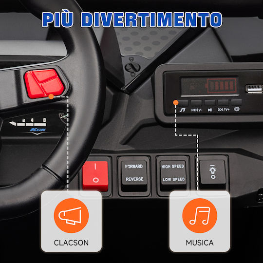 Buggy Două Locuri Cu Telecomandă 24 Volt Albastru Pentru 3+ Ani