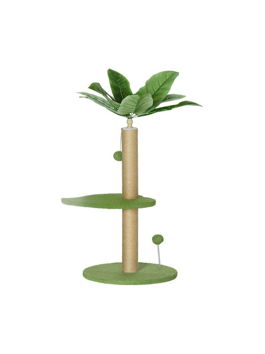 Pawhut Scratching Post Poles Green 40x40x83cm