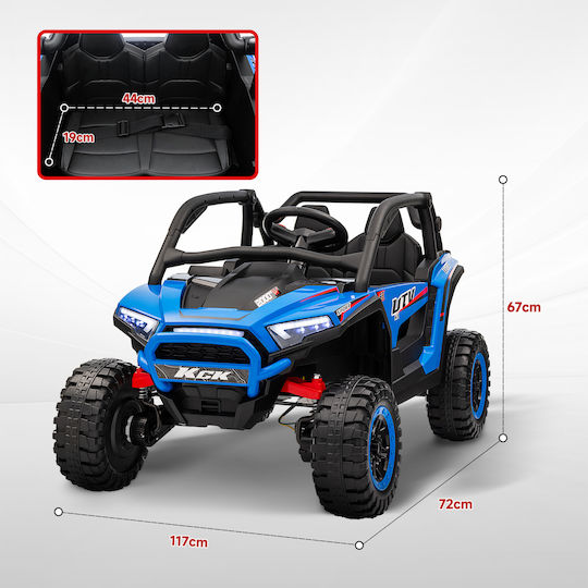 Buggy Două Locuri Cu Telecomandă 24 Volt Albastru Pentru 3+ Ani