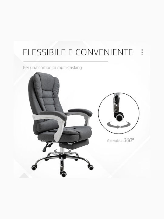 Vinsetto Office Chair with Recline Grey