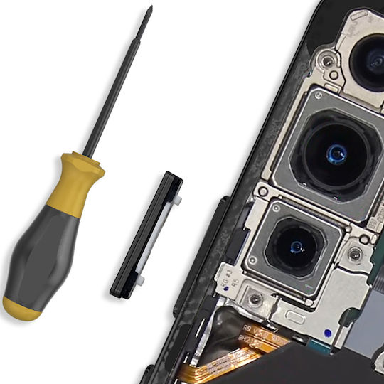 Бутон за сила на звука Samsung Galaxy S22 S22 Plus Оригинален Сив