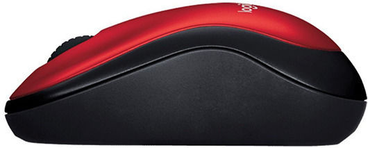 Logitech M185 (910-002237) Ασύρματο Mini Ποντίκι Black/Red