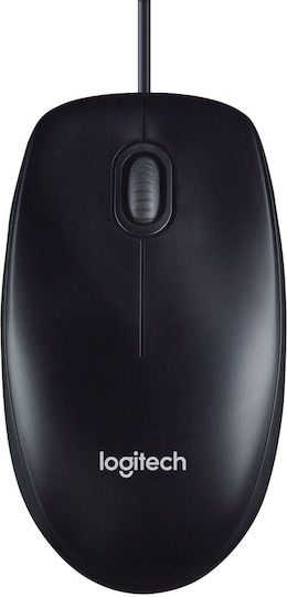 Logitech M90 (910-001793) Wired Ergonomic Mouse Dark Grey