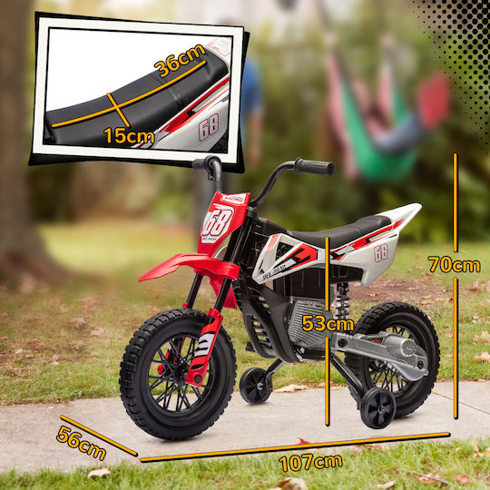 Kids Motorbike Inspired Electric 12 Volt Red