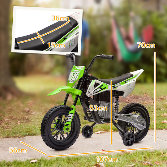 Kids Motorbike Inspired Electric 12 Volt Green