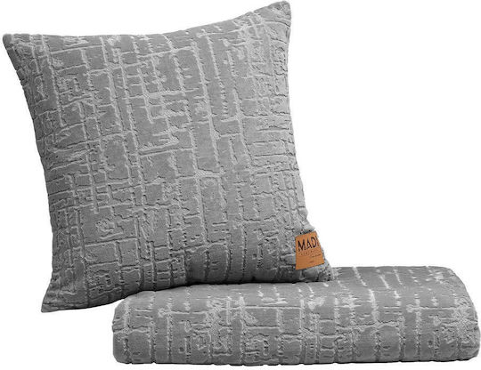 Madi Decorative Pillow Case Savanna Gray 45x45cm