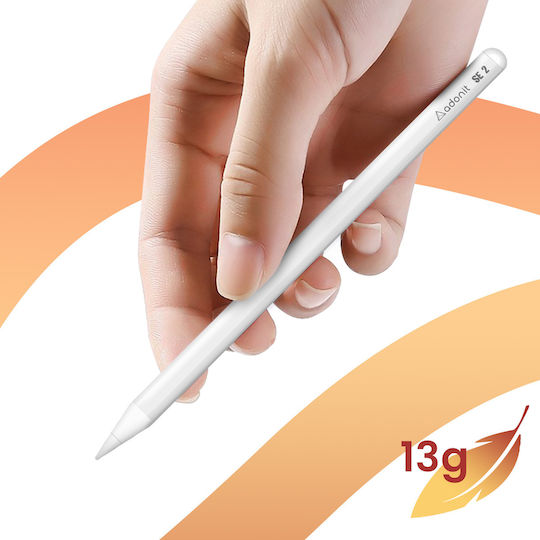 Adonit SE 2 Ψηφιακή Γραφίδα Αφής με Palm Rejection για iPad σε Λευκό χρώμα