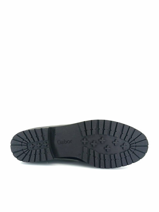 Δερμάτινα Γυναικεία Loafers μαύρο λουστρίνι